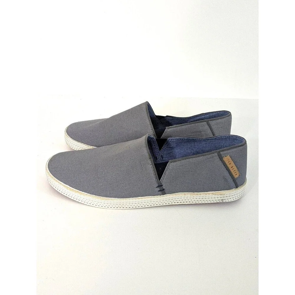 Ted Baker Leeno Slip On Loafers - Blue Grey - Size 9 Mens